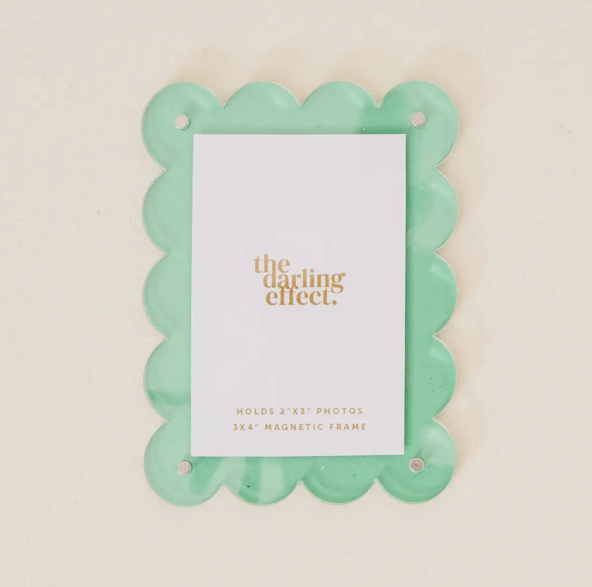 Mini Acrylic Picture Frame Magnetic - Mint Green