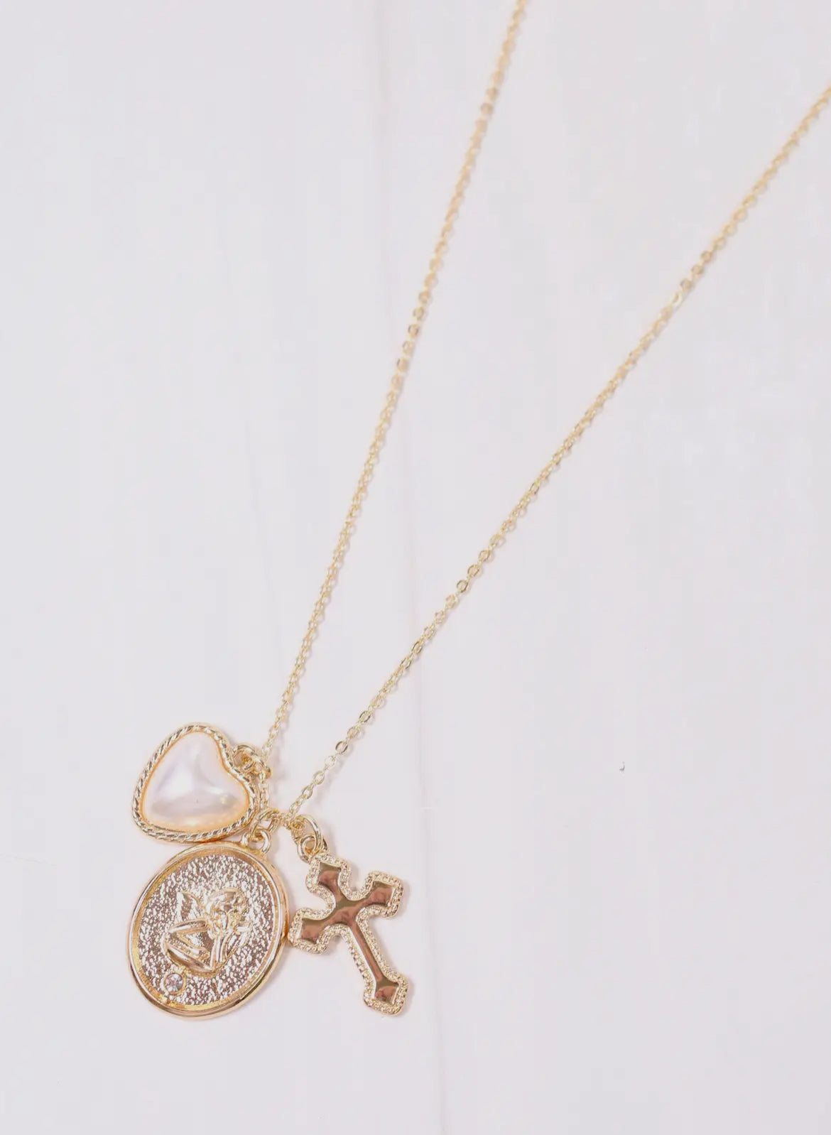 Gillian Charm Necklace Gold