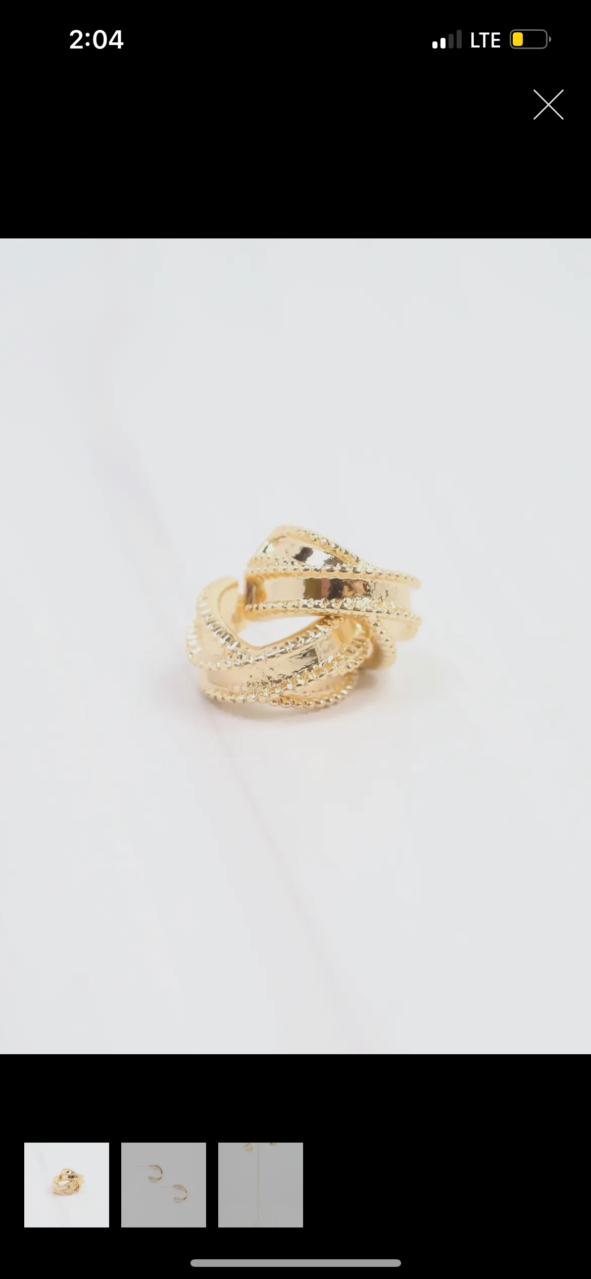 Tawny Hoop Earring
