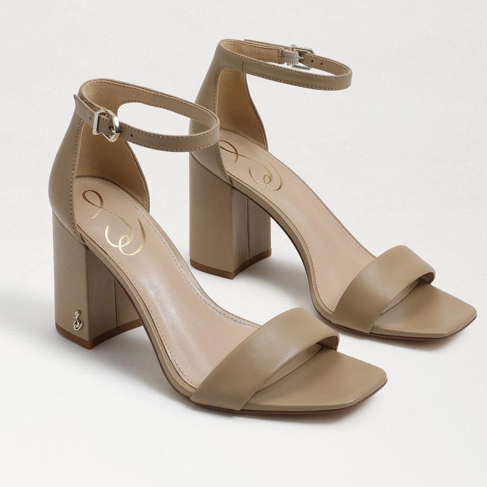 Daniella Beige Leather Heel - Sam Edelman