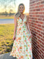 Sunni Blooms Lace Up Maxi