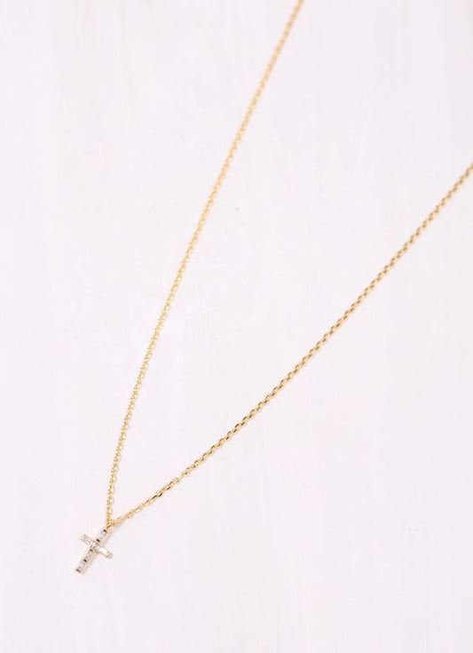 Naomi CZ Cross Necklace