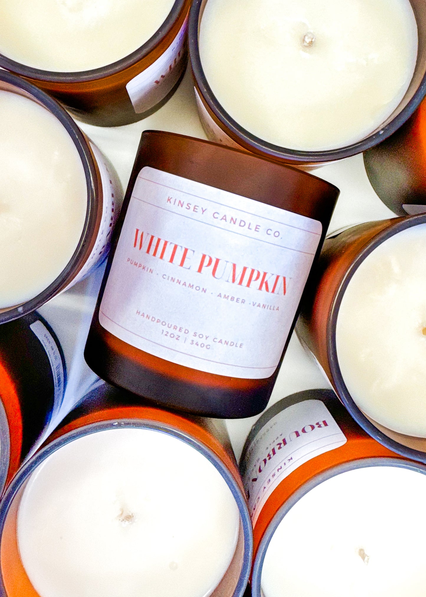 Kinsey Candle Co. White Pumpkin 12oz