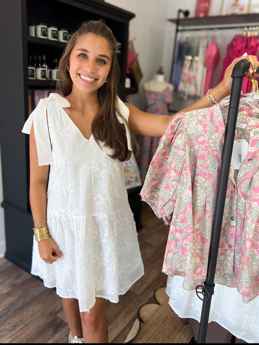 Floral Sleeveless Mini Dress