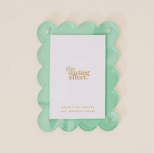 Mini Acrylic Picture Frame Magnetic - Mint Green
