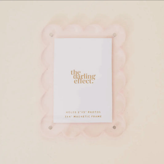 Mini Acrylic Picture Frame Magnetic - Pale Pink