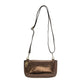 Liquid Metal Copper Mini Crossbody Wristlet Clutch