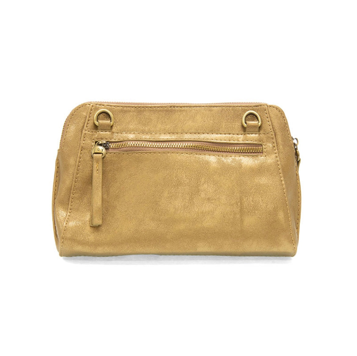 Metallic Gold Gigi Crossbody with Woven Wrist Strap