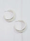 Hoop Matte Earring Silver
