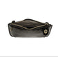 Liquid Metal Black Mini Crossbody Wristlet Clutch