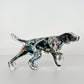 "German Shorthaired Pointer Pointing" acrylic block